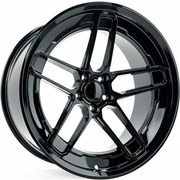 SR-8 GLOSS BLACK 20X9.5 5X115 +15 CB 71.5