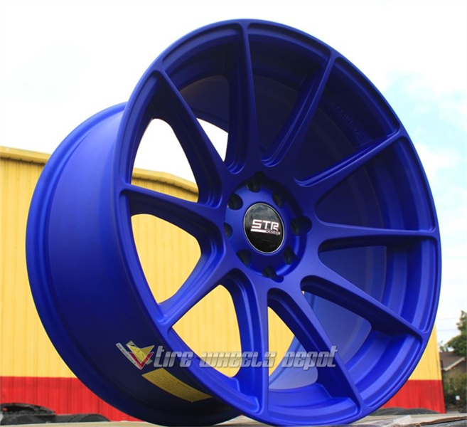 STR RACING-524 MATTE BLUE 17X9.0 5X100/5X4.5 +20