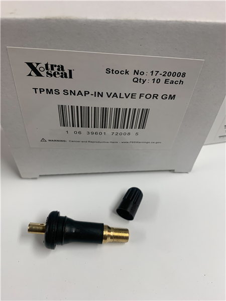 XTRA SEAL TPMS SNAP-IN VALVE **BLACK **STOCK NO:17-20008