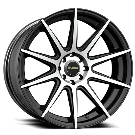 NS-TR1501 BLACK/MACHINE FACE 17X7.5 5X100/5X4.5+38 **526**