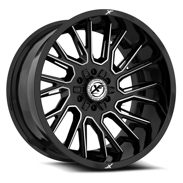 XF OFF-ROAD XF-230 GLOSS BLACK & MACHINED 20X10 6X135/6X5.5 -12 +106.4 *NC*