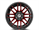 XF OFFROAD XF-232 GLOSS BLACK & RED MILLED 17X9 6X135/6X139.7 +0 106.4 *NC*