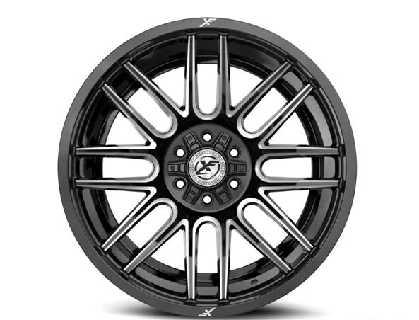 XF OFFROAD XF-232 GLOSS BLACK & MILLED 18X9 5X127/5X139.7 +0 78.1 *NC*