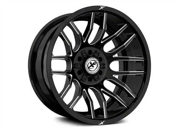 XF OFFROAD-XF232 GLOSS BLACK MILLED 20X10 6X135/6X5.5 -12 +106.4 *NC*