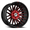 XF OFFROAD XF-234 GLOSS BLACK & RED MACHINED 17X9 6X135/6X139.7 +0 106.4 *NC*
