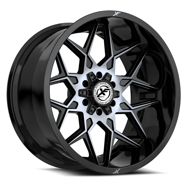 XF OFFROAD-XF238 BLACK MACHINED+DARK TITANIUM TINT 20X10 5X127/5X5.5 -12 +78.1 *RT*