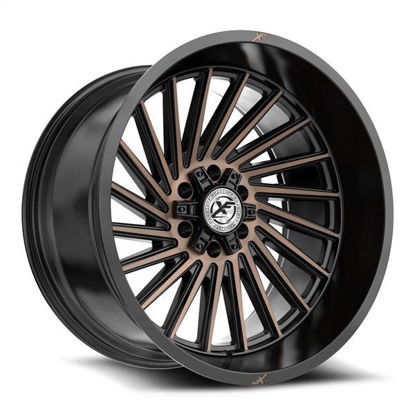 XF OFFROAD XF-239 SATIN BLACK BRONZE MACHINED DOUBLE DARK TINT 20X10 5X127/5X139.7 -24 78.1 *NC*