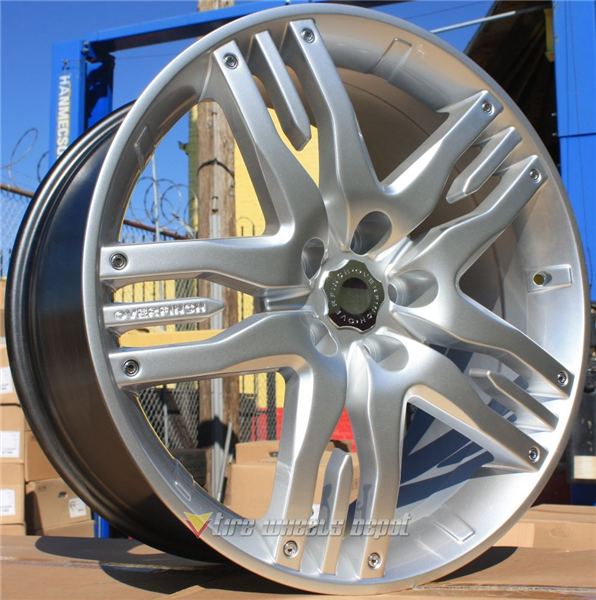 YSM-313 FLAT HYPER SILVER 20X9.0 5X120 +45 +72.6