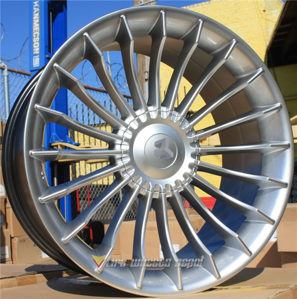 YSM-353 HYPER SILVER 19X9.5 5X120 +33 +72.6 *STAGGERED*